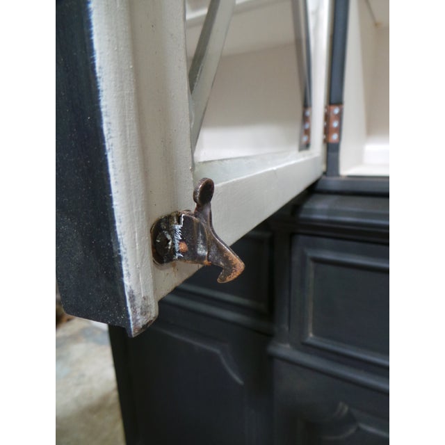 1950s Gustavian Style 4 Glass Door Display Case For Sale - Image 4 of 16