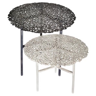 Set of 2 Jean Bronze Side Tables by Fred and Juul, Set of 2 For Sale