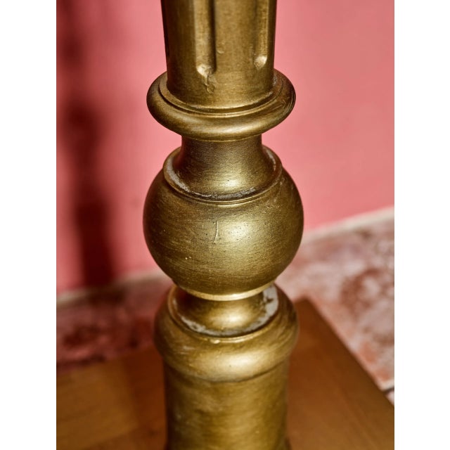 Stone Pedestal with Marble Top For Sale - Image 7 of 8