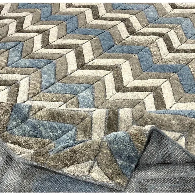 Handwoven Moroccan Style Area Rug 8'3"×10'1" For Sale - Image 9 of 10