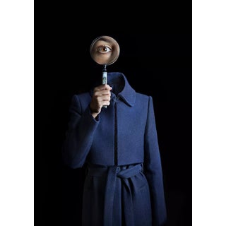 2017 "Ceci N’est Pas Votre Oeil Derriere Une Loupe" Contemporary Surrealist Style Photograph by Miguel Vallinas For Sale