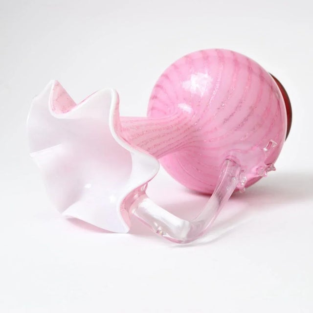 Antique Victorian Glass Pitchers from Stevens and Williams, Set of 2 For Sale - Image 6 of 9