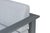 Sardinia Aluminum Frame Outdoor Sofa Set - Gray Cushions For Sale - Image 17 of 18