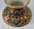 Vintage -1950's Thia Benjarong Enamel Painted Bowl. Multi-colored with Floral & Deity Details. Brass Rim. The...