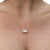 2 Carat Marquise Lab Diamond 14k East West Solitaire Floating Necklace For Sale - Image 4 of 5