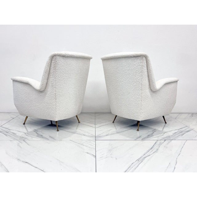 Italian Wingback Lounge Chairs, a Pair, Isa Bergamo, 1960's For Sale - Image 9 of 9