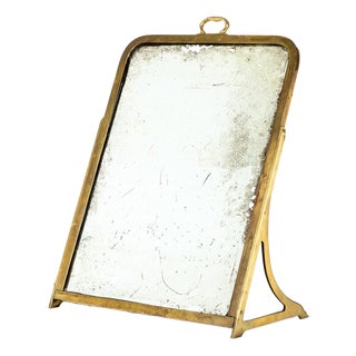 Brass Haberdashery Shoe Mirror For Sale