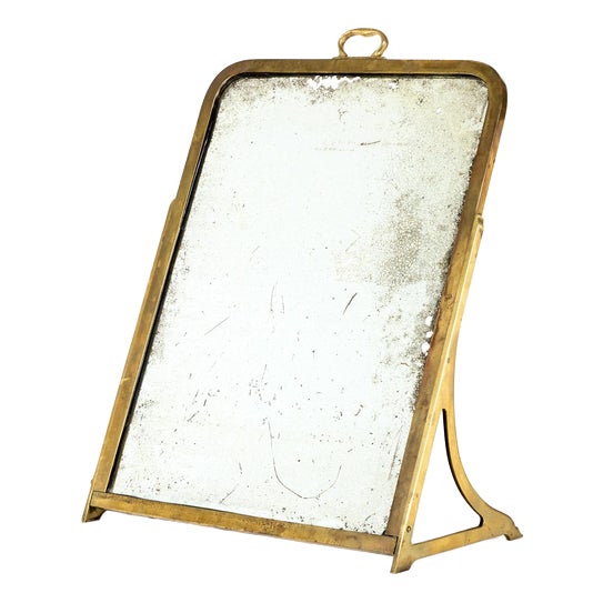 Brass Haberdashery Shoe Mirror For Sale
