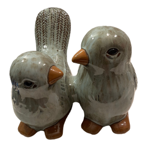 Two Birds Large Ceramic Sculpture, Handmade in Vietnam