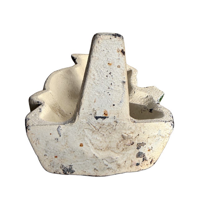 Folk Art Miniature Cast Iron Cat Doorstop For Sale - Image 3 of 4