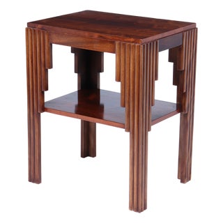 Art Deco Skyscraper Table in Rosewood and Mahogany, 1930 For Sale