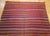 Late 20th Century Vintage Moroccan Tribal Kilim, Handwoven Wool, Multicolor Stripe Pattern, 6’ X 15’ For Sale - Image 5 of 12
