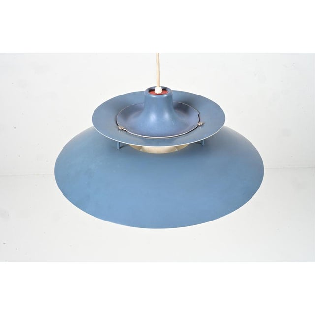 1960's Danish Ph5 Pendant Light in Blue Tones by Poul Henningsen for Louis Poulsen For Sale In Miami - Image 6 of 9