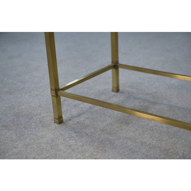 Brass and Smoked Glass Coffee Table, 1950s For Sale - Image 4 of 12