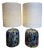 Painted Ceramic Lamp Bases, 1980s, Set of 2 For Sale
