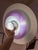 Purple White and Purple Louvered Lamp by Formlight, 1970s, Metal For Sale - Image 8 of 11