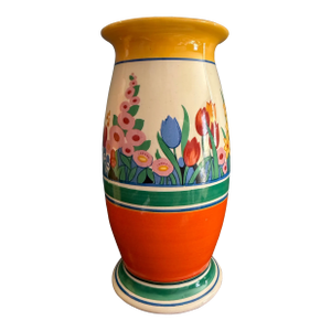 Clarice Cliff Wilkinson England “Honeyglaze – Chloris” Hand-Painted Vase