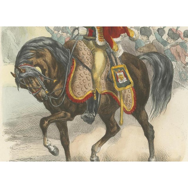 Mid 19th Century Officer of the Chasseurs À Cheval, 1843, Paper For Sale - Image 5 of 10