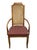 DREXEL HERITAGE Solid Pecan Italian Style Cane Back Dining Arm Chair 41.25" High 22" Wide 24" Deep Seat: 18" High Arm:...