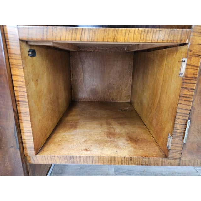 Art Deco Sideboard in Walnut and Briar with Aluminum Base, 1940 For Sale - Image 16 of 18