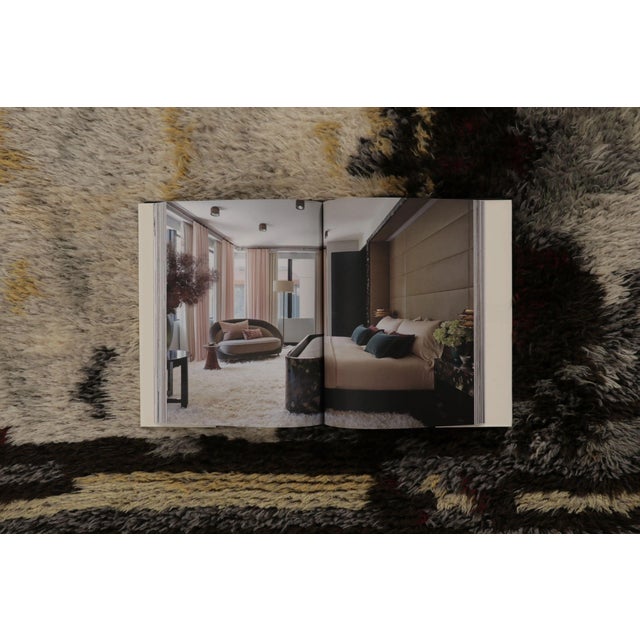 Gray Vintage Swedish Rya Rug With Cream and Gray Abstract Design - Rug & Kilim For Sale - Image 8 of 9