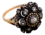 Gold and Silver Ring with Diamond