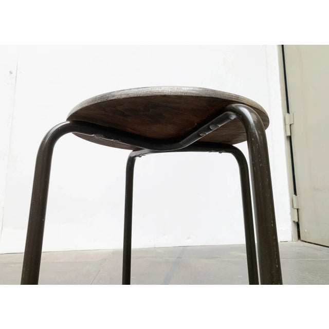 Vintage Industrial Workshop or Office Stool For Sale - Image 14 of 18