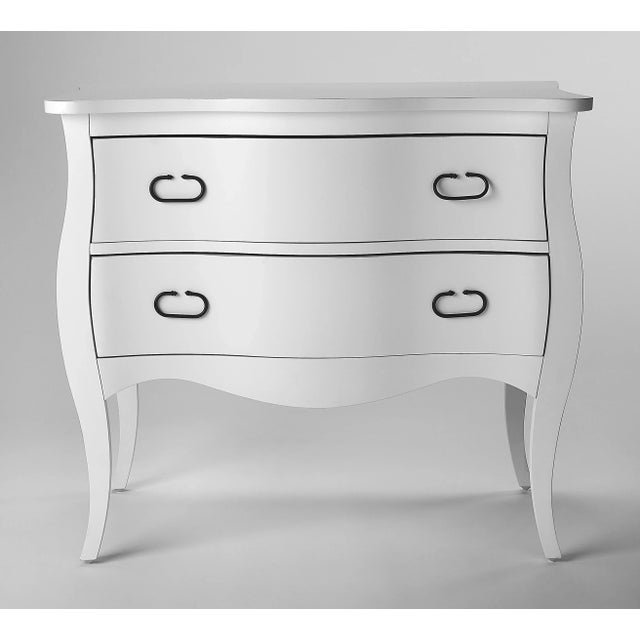 Rochelle 2 Drawer Chest, White For Sale - Image 9 of 9