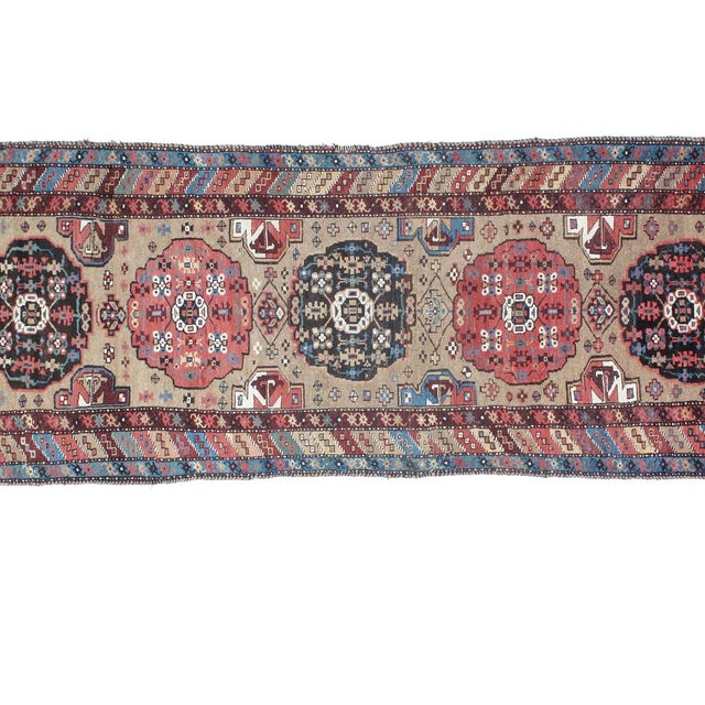 Wool on wool pile genuine hand made antique N.West Persian Camel Hair Bakshshaish runner-