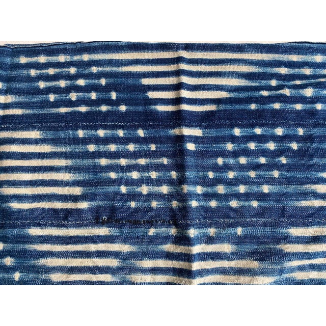 Blue Andrianna Shamaris Antique Indigo Mali Textile For Sale - Image 8 of 18