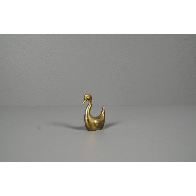 Small Brass Swan Hand Charm For Sale - Image 4 of 10
