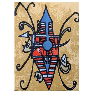 Wifredo Lam, Surrealist Composition 1, Original Lithograph, 1979 For Sale