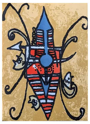 Wifredo Lam, Surrealist Composition 1, Original Lithograph, 1979