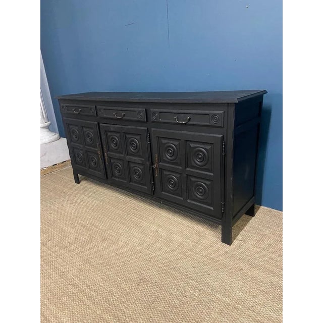 Neo-Basque Black Sideboard For Sale - Image 3 of 5