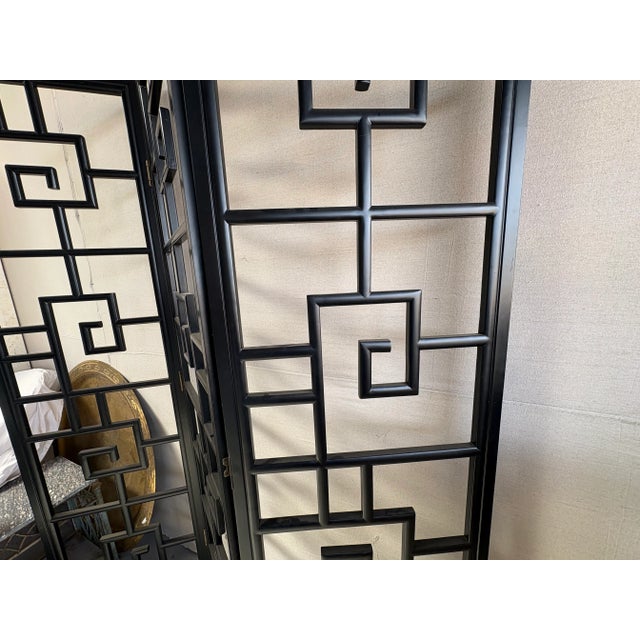 Late 20th Century Asian Modern Room Divider Screen For Sale - Image 6 of 10