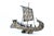 Metal Silver Filigree Moliceiro with Mast and Sail For Sale - Image 7 of 8