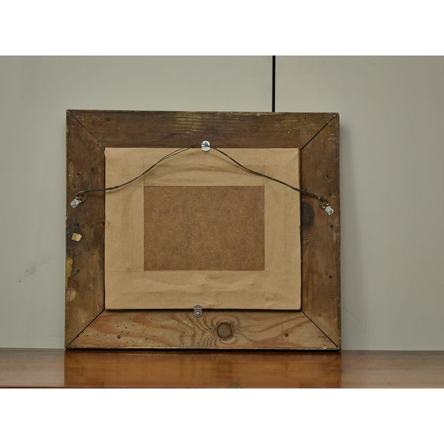 J. Langlois Oil on Board Dog Painting of a Terrier Chasing a Mouse in Gilt Frame For Sale - Image 12 of 12