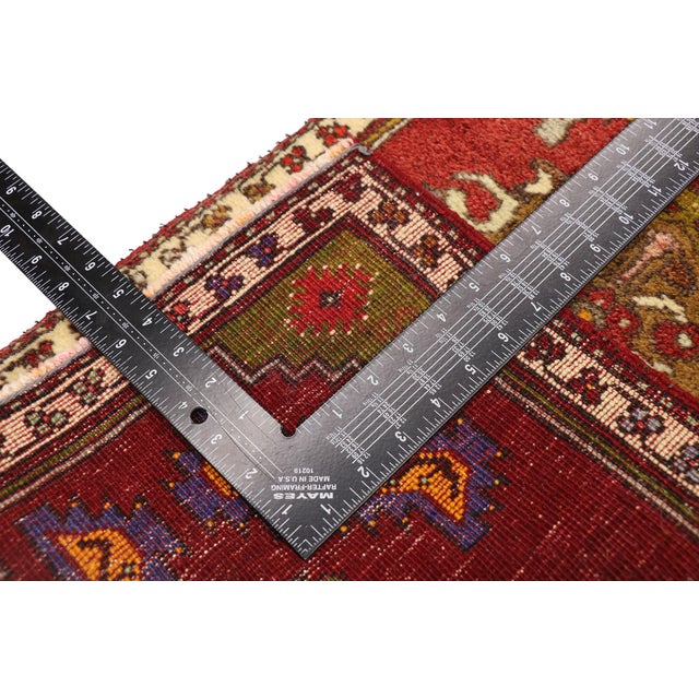 Mid 20th Century Vintage Turkish Yastik Rug - 01'05 X 02'03 For Sale - Image 5 of 8