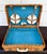 Campaign Vintage English Sirram Wicker Picnic Hamper Suitcase With Blue Interior & Plates For Sale - Image 3 of 14