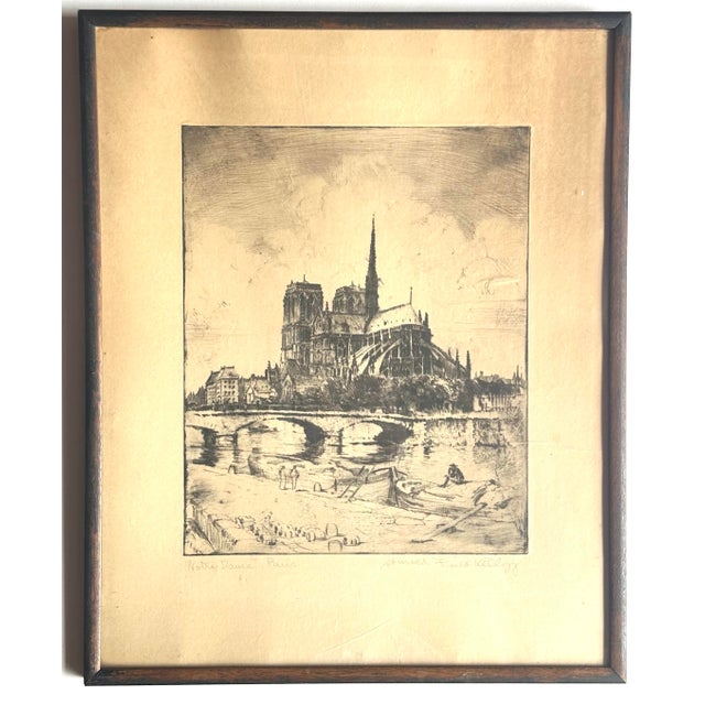 Artist: Harold Field Kellogg (United States, 1884-1964) Title: Notre Dame, Paris Period: ca. 1950s-1960s Medium: Drypoint...