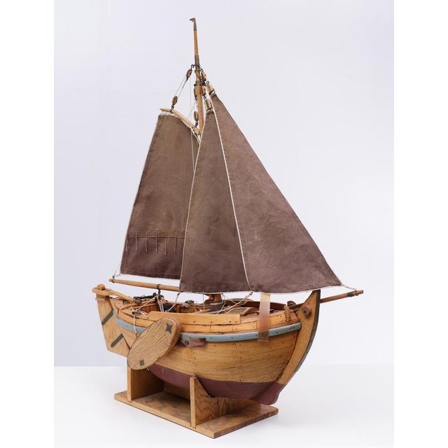 Botter Ship Model, the Netherlands, 1960s For Sale - Image 3 of 17