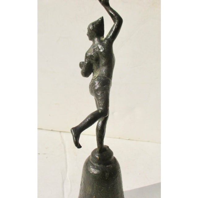 Bronze Sculpture and Bell Circa 1950s For Sale - Image 4 of 8