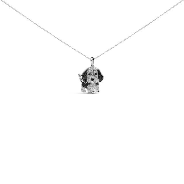Capturing the lovable essence of a basset hound, this exquisite pendant is a treasure for any dog lover. Crafted from .925...