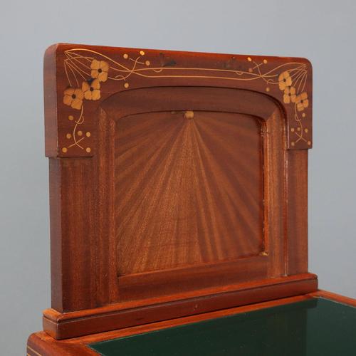 Italian Nightstands in Mahogany and Glass, Set of 2 For Sale - Image 5 of 15