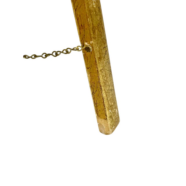 1960s Vintage Italian Florentine Gilt Wood Easel Picture Stand For Sale - Image 5 of 10
