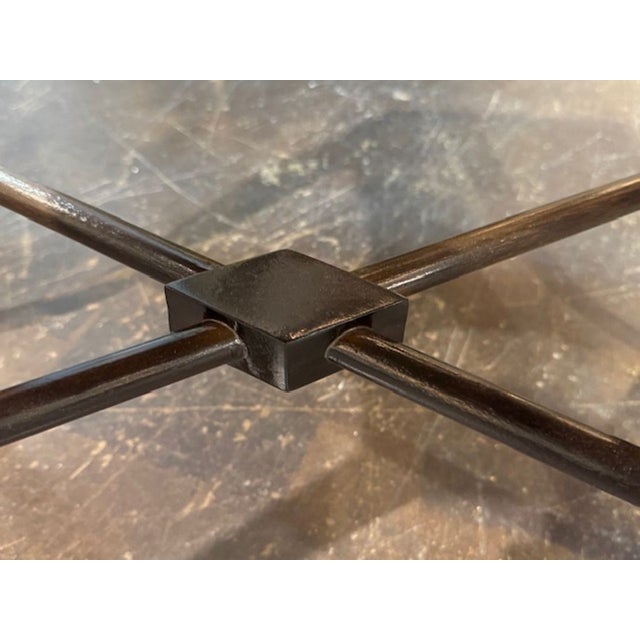 Late 20th Century Mid-Century Karl Springer Mahogany and Macassar Wood Side Table For Sale - Image 5 of 6