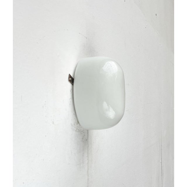 Metal Mid-Century German Minimalist Wall Glass Lamp from Bur, Bünte & Remmler Leuchten, 1960s For Sale - Image 7 of 18