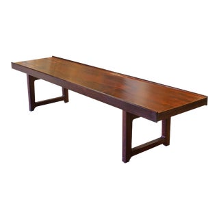 Torbjørn Afdal for Mellemstrands Bruksbo Norwegian Rosewood Krobo Bench For Sale