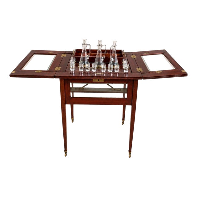Art Deco Dry Bar Cart Trolley, 1920s For Sale