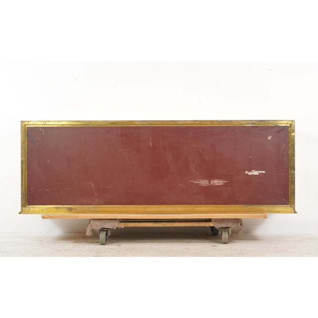 Transparent Vintage European Brass Frame Tabletop Display Case For Sale - Image 8 of 9